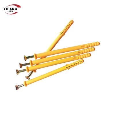 Żółte niebieskie ryby jak plastikowe kołki rozporowe do płyt gipsowo-kartonowych Wspólny standard