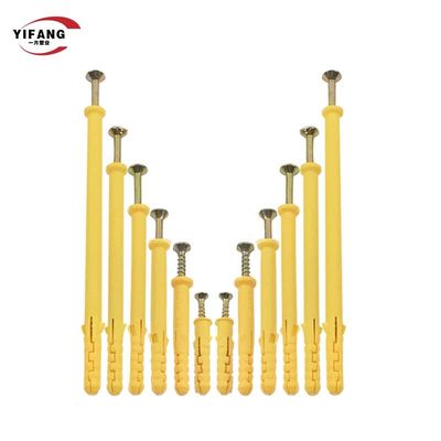 Trwałe kotwy wkręcane z cegły, plastikowa pusta wtyczka z łbem stożkowym