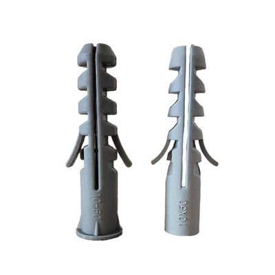 Kotwa rozporowa z tworzywa sztucznego 8 * 40 mm Szara wtyczka ścienna sztywna